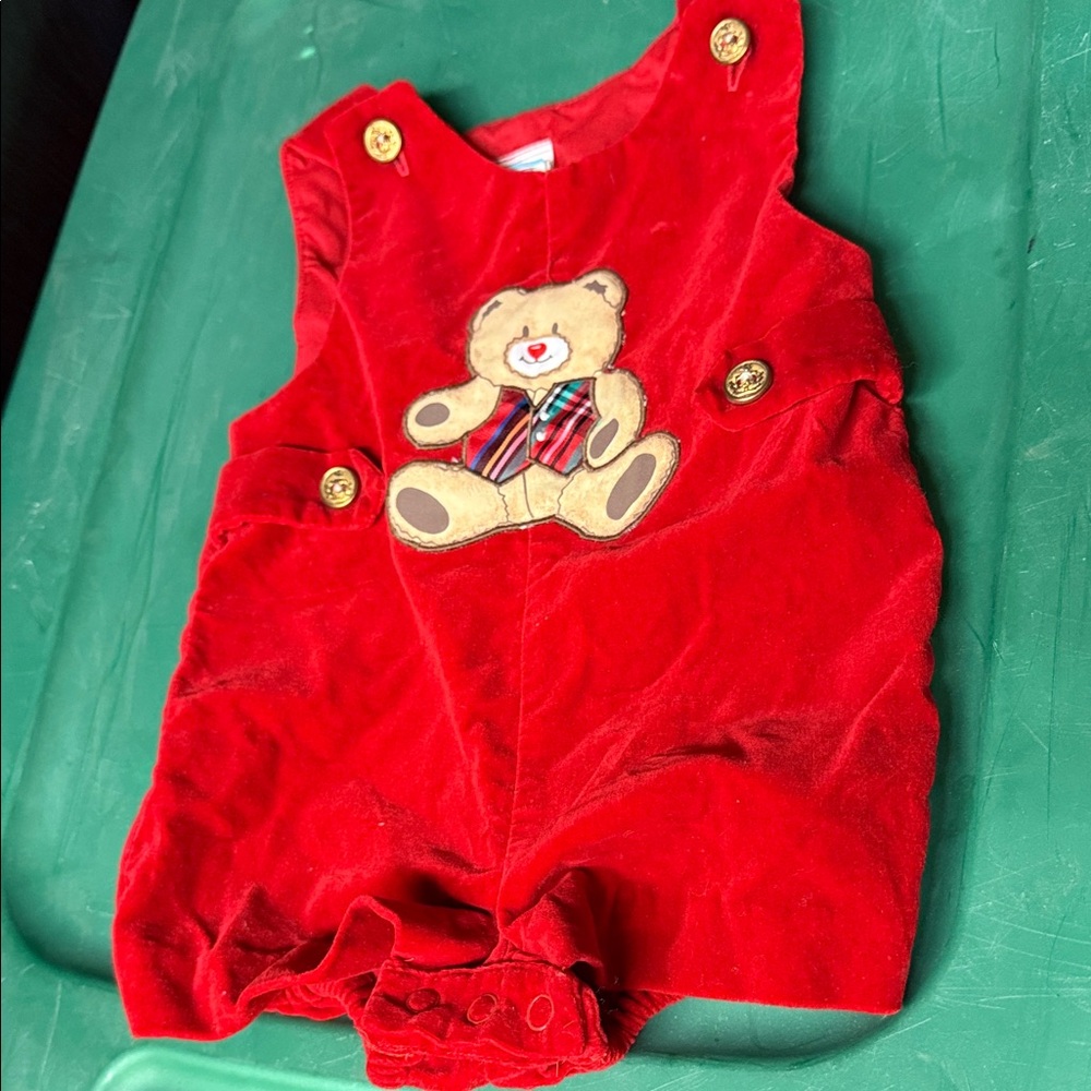 Red Teddy Bear Romper
